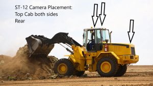 Technician installing a fleet camera system in a vehicle
