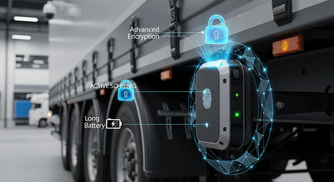 Advanced security features of trailer GPS tracking devices