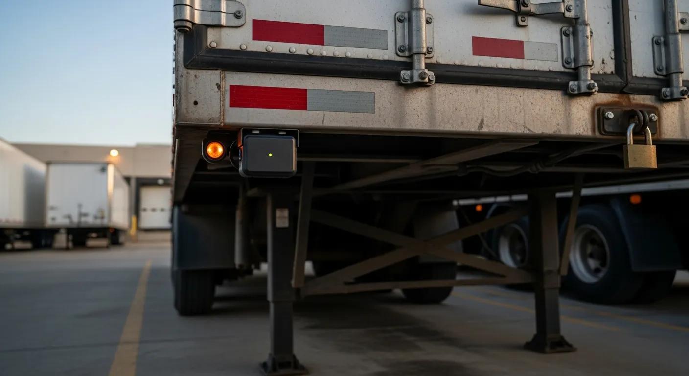 GPS tracking device installed on a trailer for enhanced security