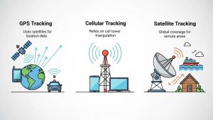 Comparison of GPS, cellular, and satellite tracking technologies
